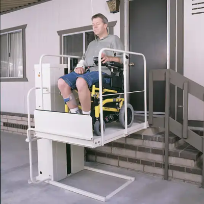 Oakland VPL Vertical Platform Wheelchari elevator lifts are primarily used for mobile home Porches.