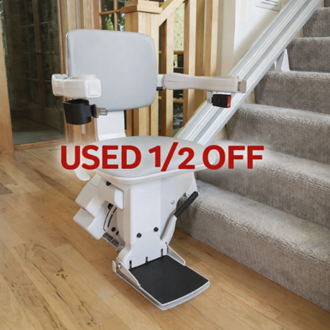 Used stairlifts are ½ off regular price